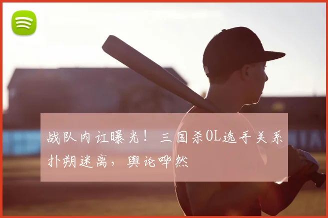 战队内讧曝光!三国杀OL选手关系扑朔迷离,舆论哗然